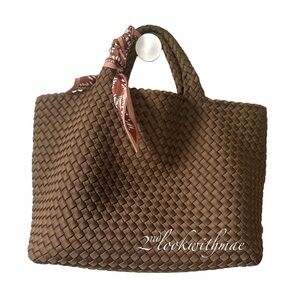 Naghedi St. Barths Medium Brown Woven Tote